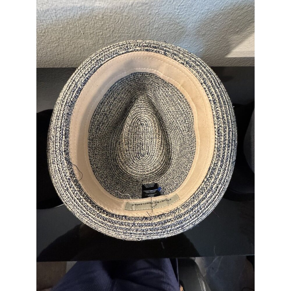 Country Gentleman Traveler Fedora Hat Paper Straw CG011 Medium Paper Blend - Picture 4 of 6
